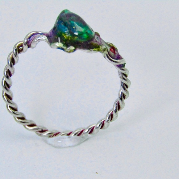 hilary day Jewelry - Sterling opal twist and resin 925 genuine stone